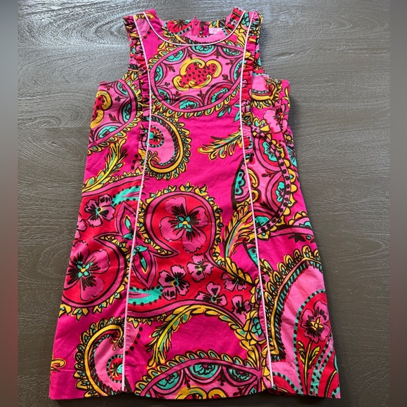 Lilly Pulitzer Other - Lilly Pulitzer Girl’s Fall Print Sleeveless Shift Dress, lined, size 12